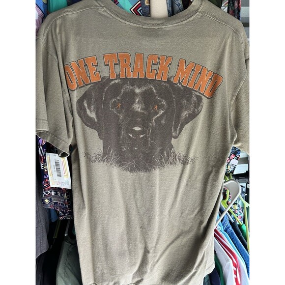 Browning Other - Browning T Shirt Men's Medium Beige One Track Mind Hunting Dog